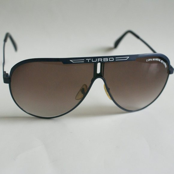 NWOT TruVintage w/"Turbo" logo Classic Sports Aviator w/smoke gradient sunglass - Picture 1 of 4